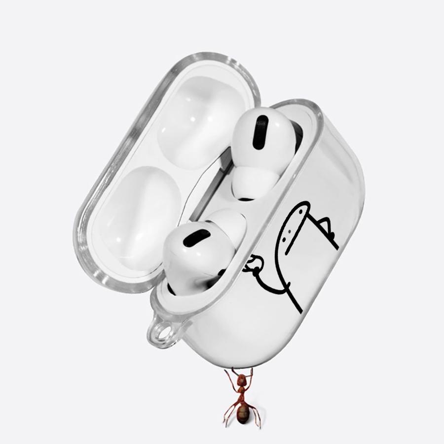 Cartoon Stick Figure Art Case For Airpods 1 4 2 Pro3 3 Pro Pro2 Clear Earphone Cases Cover
