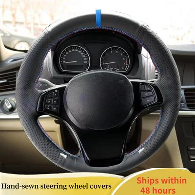 Car Steering Wheel Cover Leather For BMW X3 E83 2003 2004 2005 2006-2010 X5 E53 2004-2006 Steering Wheel Car Accessory