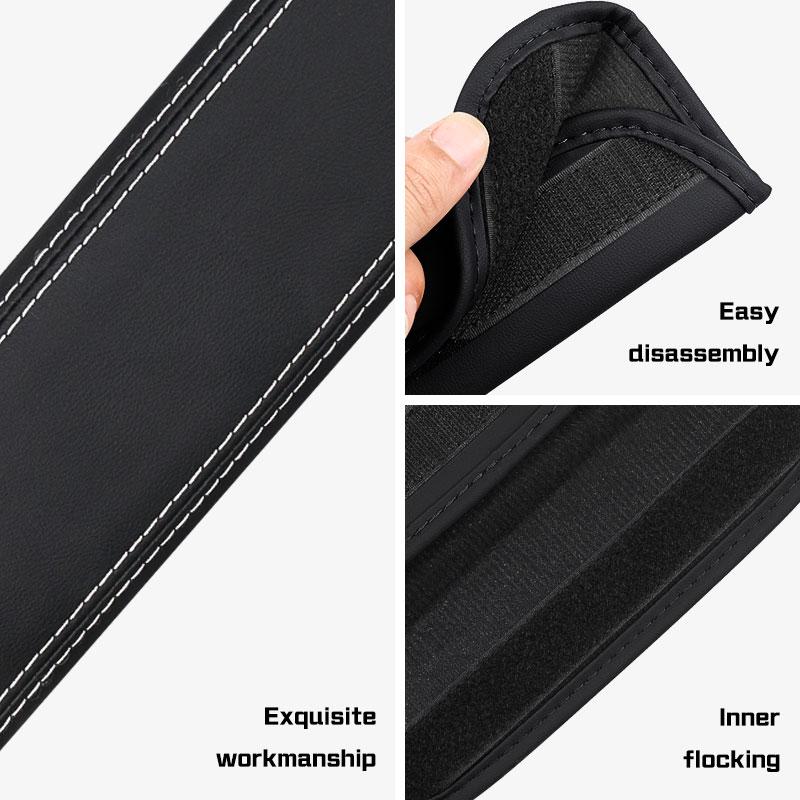 For BMW E38 E46 F15 E90 E92 E87 G20 G30 1 3 5 7 X1 Car Accessories 2Pcs Car Seat Belt Nappa Leather Safety Belt Shoulder Covers