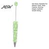 Creative Gifts for Sisters DIY Beadable Pen, Bling Rhinestones And Faux Pearls Beaded Decorative Stationery Students Black Ink Ballpoint Pen