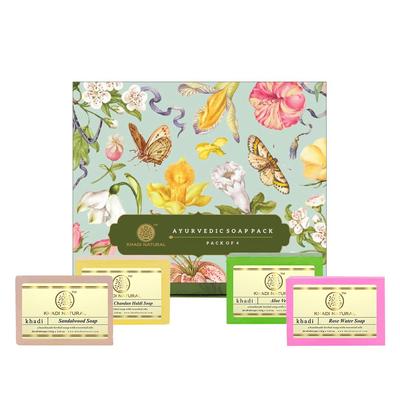 Soap Kit Pack of 4 X 100g  | Handmade Bathing Soap with Essential Oils for Smooth, Hydrated Skin