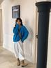 Candy-Colored Lapel Buttoned Knit Top - Women's Slimming Autumn/Winter Sweater with Niche Design