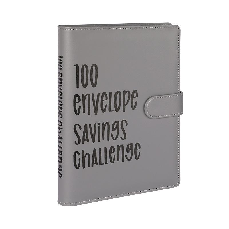 100-Tage-Geldspar-Challenge-Ordner: Bargeld-Umschlag Budget-Organizer