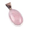 Natural Rose Quartz Gemstone 925 Solid Sterling Silver Gift Pendant 1.75" p7Y06