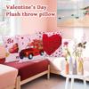 Valentinstag Plüsch Kissenbezug 45*45cm Baum Plüsch Kissenbezug Kissen