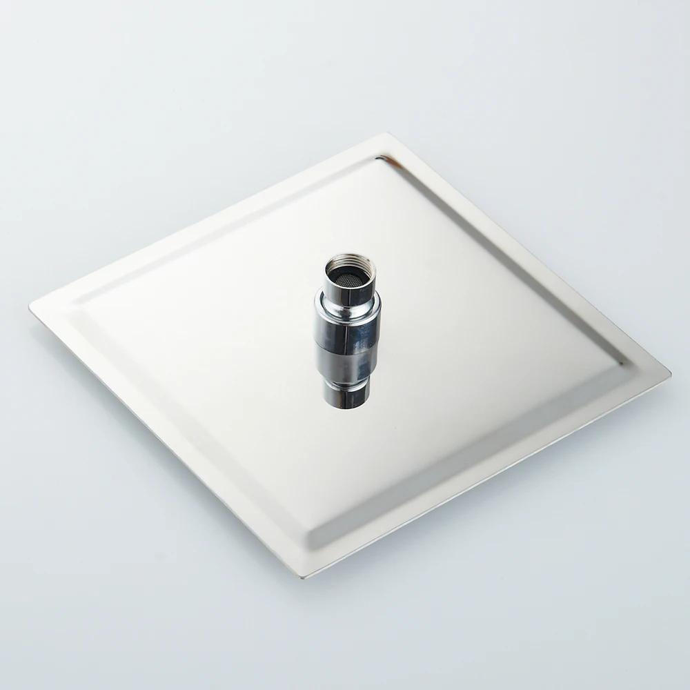 For Pommeau De Douche En Acier Inoxydable 12 Pouces Avec Bras Mural Ultra Mince Pommeaux De Douche Avec CP-1212A De Bras