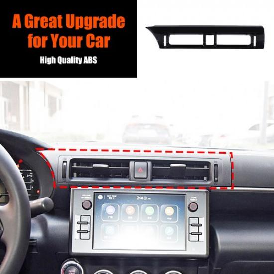 Glossy Piano Black ABS Center Console Air Vent Trim For Toyota 86/Subaru BRZ 22+