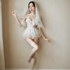 Funny Lingerie Bridal Headdress Pengpeng Princess Dress Embroidery Sexy Sleeping Dress Set Cute Girl Uniform