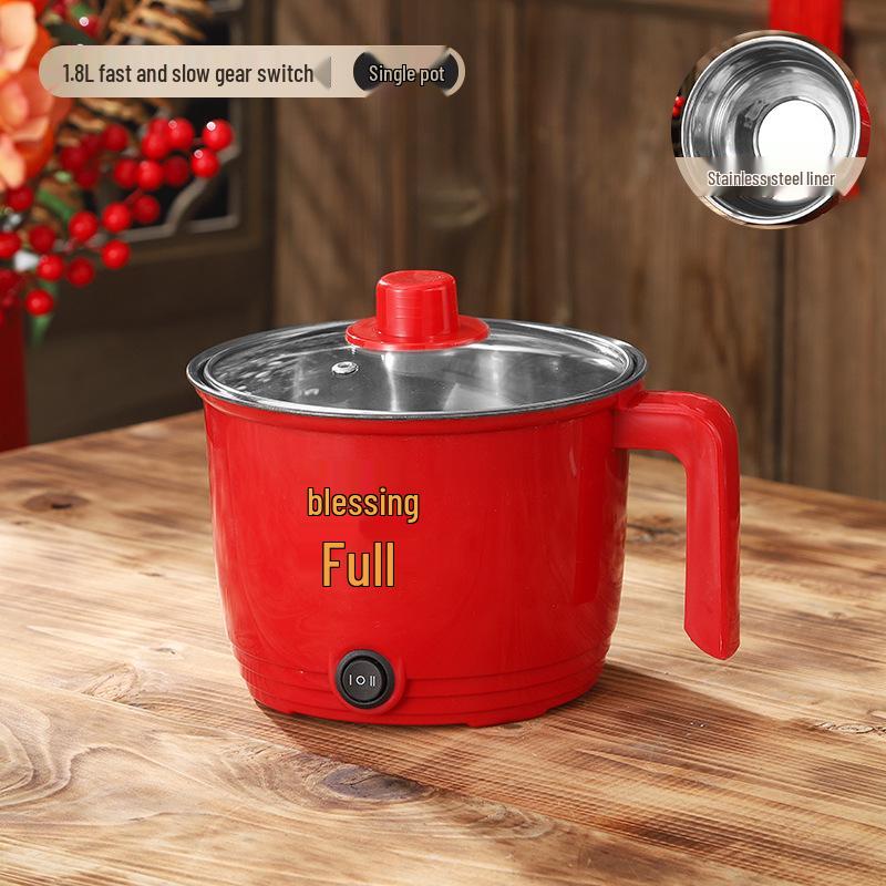 Multi-Functional Non-Stick Electric Hot Pot: Portable Double-Layer Cooker for Dorms