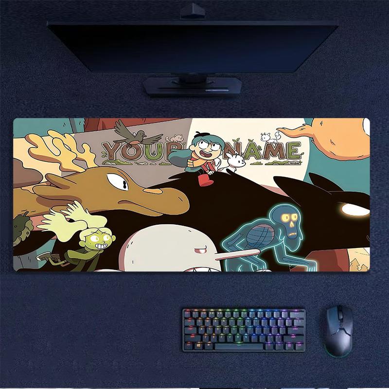 Custom Name,Hilda Mouse Pad, Large Gaming Desk Mat, Non-slip XXL Mousepad for Laptop & Tablet, Mini PC Playmat with Stitched Edges