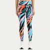 Womens Creative Colored Lines Prints Stretch Yoga Leggings Fitness Running Gym Sports Active Pants