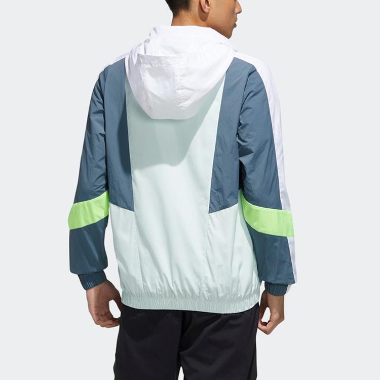 Adidas Neo Jackets Men's Symbol Green Stand Collar Moderate Other FN6528