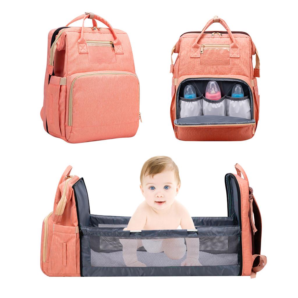 Buy In Multifunctional Travel Mommy Backpack Portable Crib