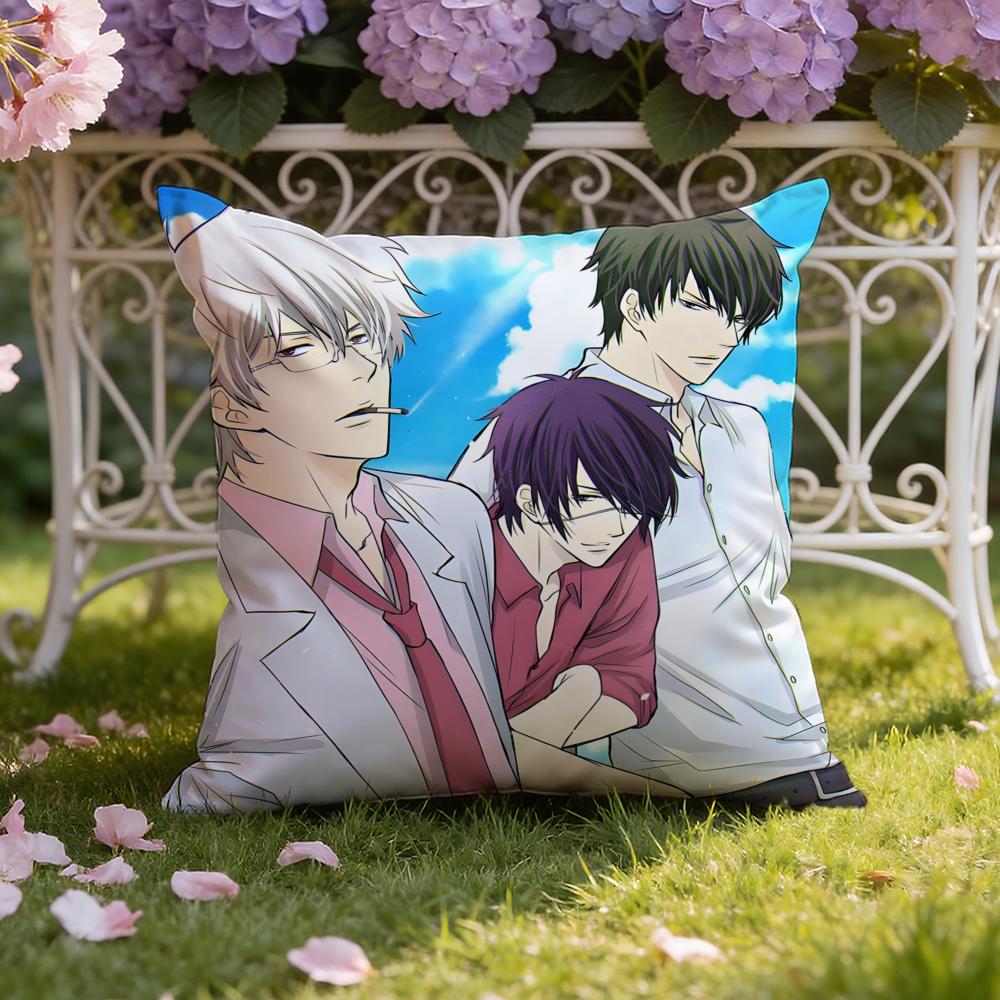 Anime G-Gintama Cushion Cover Home & Car Dual-Scene Pillow Cover: Reversible for Premium Comfort