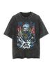 Hot Naruto Shippuden Itachi Uchiha Graphic Print T-shirt Men Women Vintage Washed Cotton Summer New Tee Streetwear Y2K Fashion Casual Oversized Top