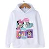 Disney Fashion Cute Minnie Pattern Printed Girls Pullover Autumn and Winter High Quality Outdoor Leisure Warm Hooded Sweatshirt