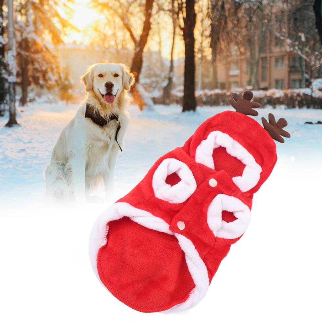 Winter Soft Warm Xmas Tree Cute Dog Clothes Dress for Small Pet Dogs Puppy Jacket Clothing OutfitS