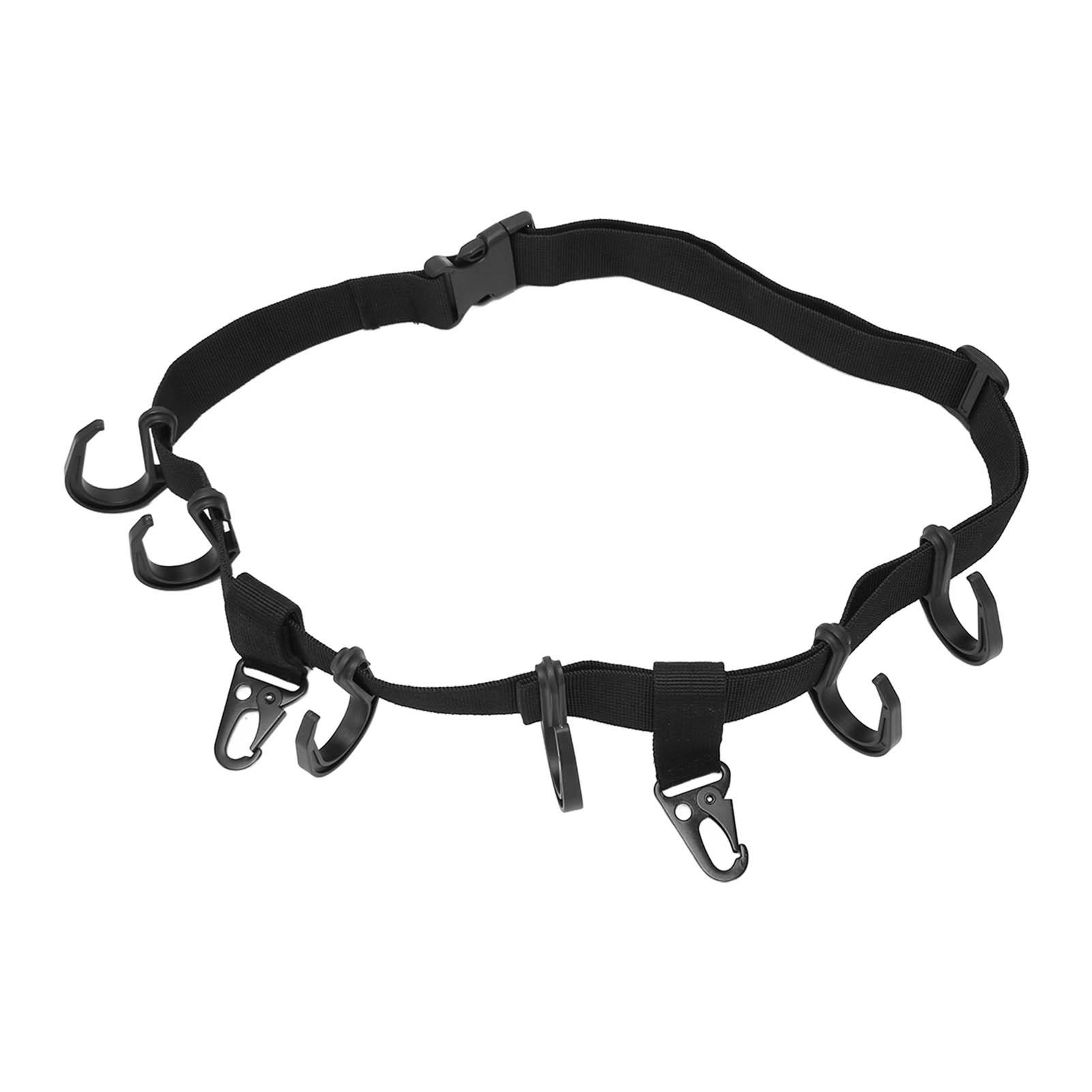 

Treestand Strap Gear Polyester Plastic Metal Clip On Type Tree Stand Multi Hook Hanger for Outdoor Adventure Camping