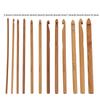 20Pcs Lot Crochet Hooks Needles Bamboo Handle Weave Sewing Tools Set Kit