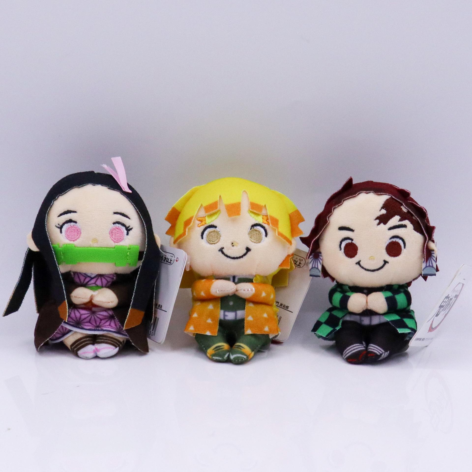 

4-дюймовый Демон Делюкс Истребитель Персонажи Тандзиро Зеницу Нэдзуко Плюшевая Мягкая Кукла