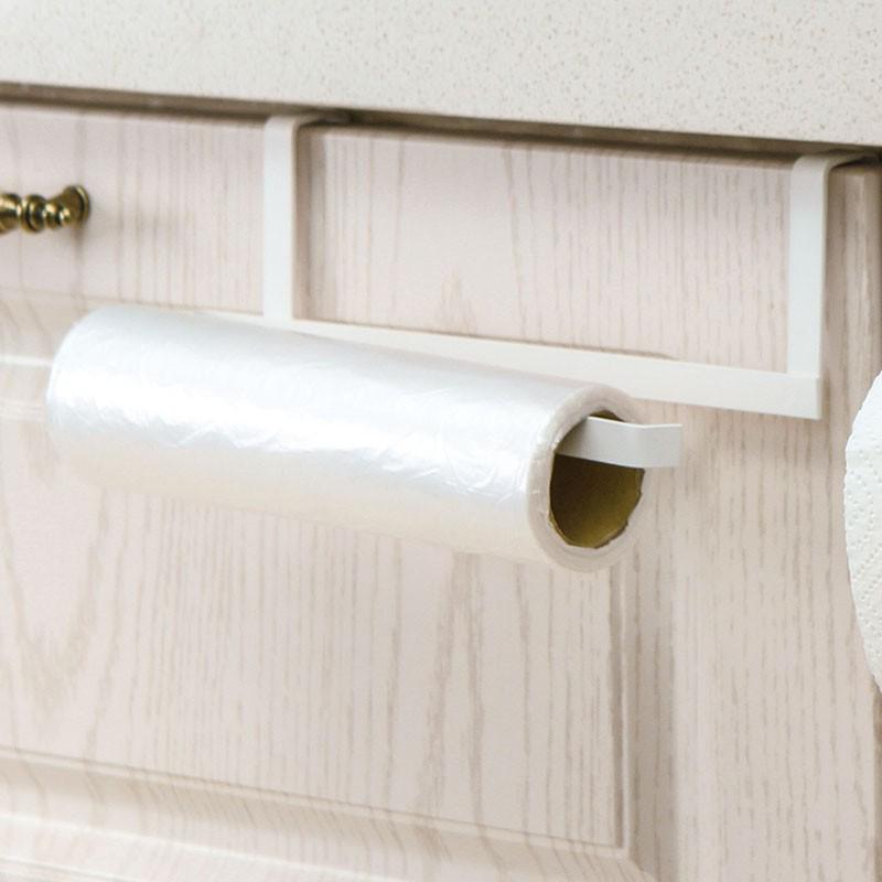 Wrought Iron Paper Towel & Dishcloth Holder for Kitchen Cabinets