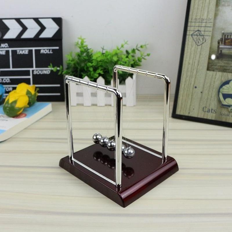 Creative Decorative Newton Billiards Balanced Balls Metal Handicraft Red Base Household Newton Billiards