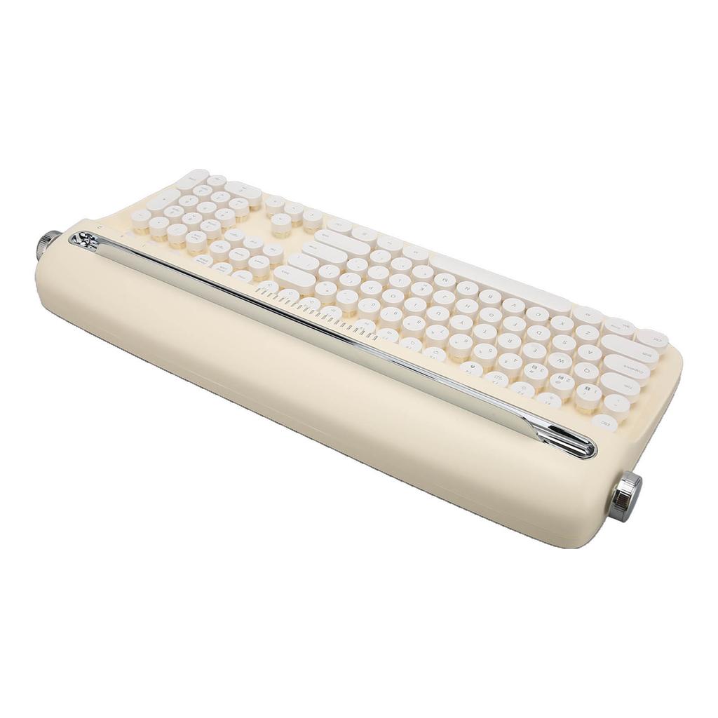 Bezdrátová klávesnice psacího stroje Retro styl 104 klávesy BT5.0 Integrovaný stojánek Klávesnice pro tablet pro Smart