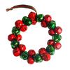 Festive Door And Window Ornament Christmas Tree Bell Pendant with Lanyard, Ring Hanging Decoration for Holiday Home Decor, Metal Multicolored
