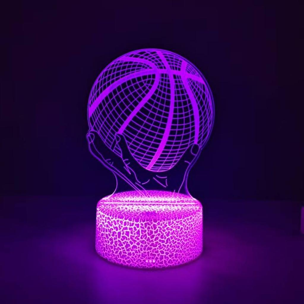 Rugby 3D Night Light - USB Powered, How Much Light, Creative Desktop Decoration in Bedroom, Perfect Gift for Friends and Family