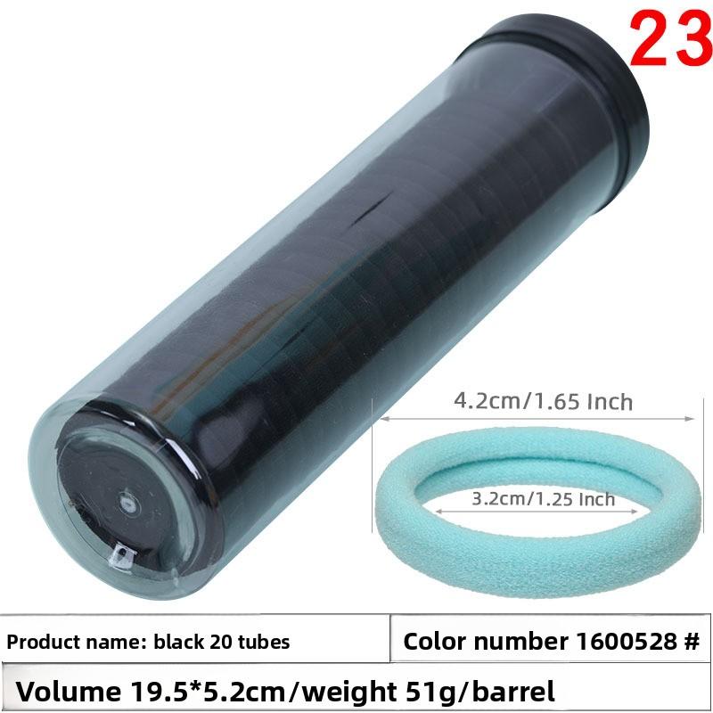 A Girl's Gradient Color Seamless Hair Tie Colorful Hair Band Headband Candy-colored Leather Band Hair Accessory and Headwear