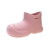 Fashion Soft-soled Water Shoes Parent-child New Waterproof Rain Boots Women's Tide Open Smile Short Tube Women's Rain Shoes