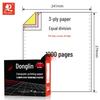 Donglin No-Tear Edge Pinfeed 3-Part, 2-Equal Sections Computer Print Paper Delivery Note