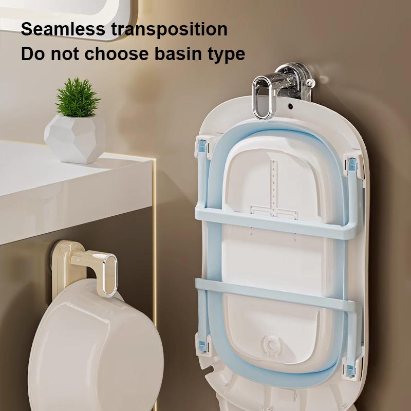 Badezimmer Aufbewahrungshaken Saugknöpfe Beckenhaken Wandmontiert Nicht perforiert Multifunktionale Aufbewahrungsregale Heimaufbewahrung