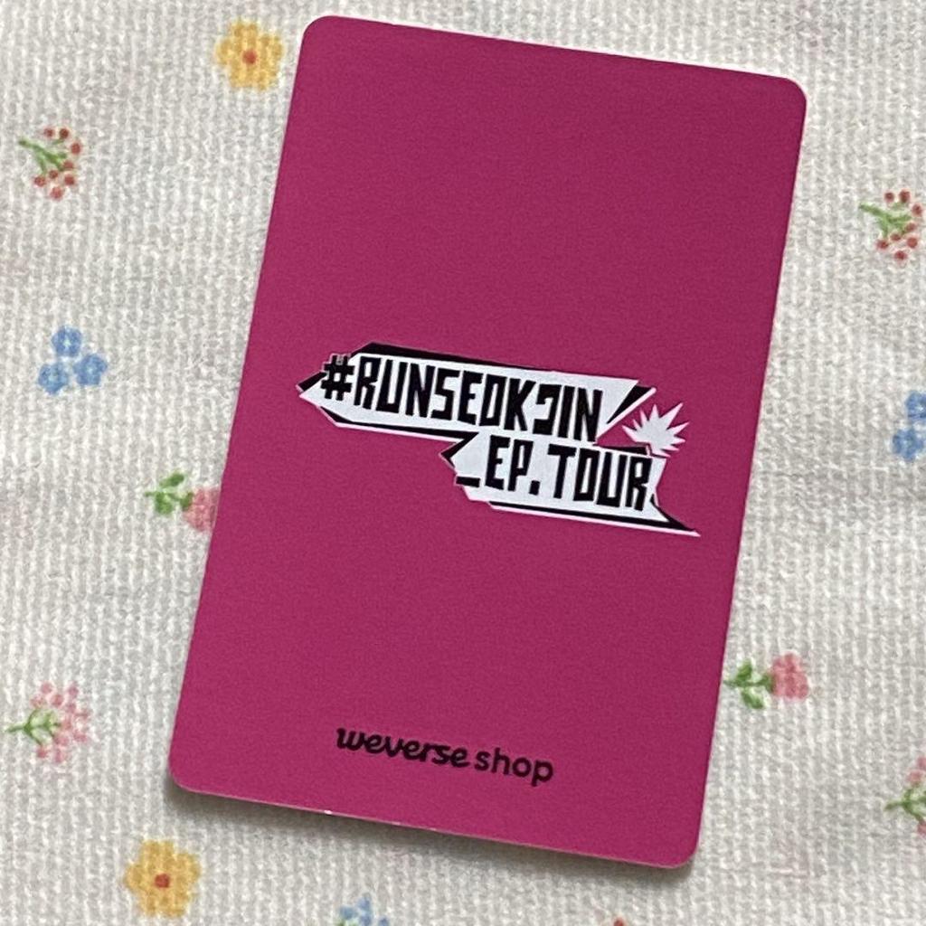 [USED] BTS Limited Edition Jin Korea RUNSEOKJIN_EP.TOUR Trading Card