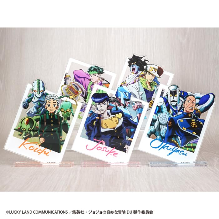 F-toys Confect JoJo's Bizarre Adventure: Diamond is Unbreakable Photo Style Acrylic Stands (10-Pack) Candy Toys/Gum (Full Set)