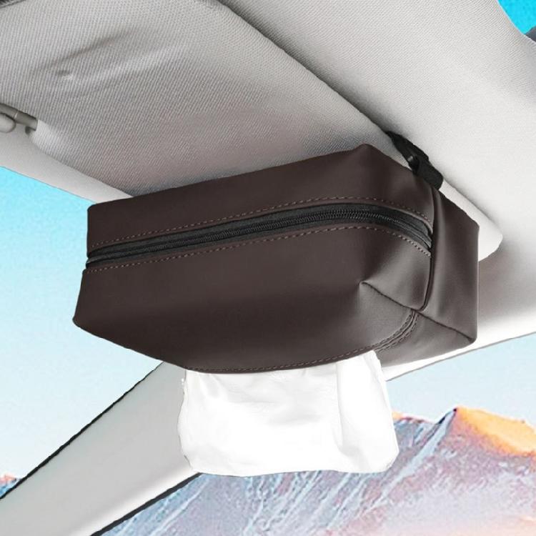 Large Car Tissue Holder Leather Tissue Holder in Car Backseat Rectangular, Napkin Holder for Car