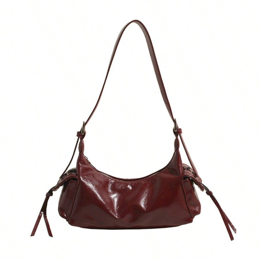 Niche Design Underarm Bag Women's Bag Fashionable Versatile Double Pocket Large Capacity Shoulder Bag