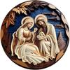 Christmas Nativity Car Pendant Acrylic Three-dimensional Vision Nativity Blessing Pendant