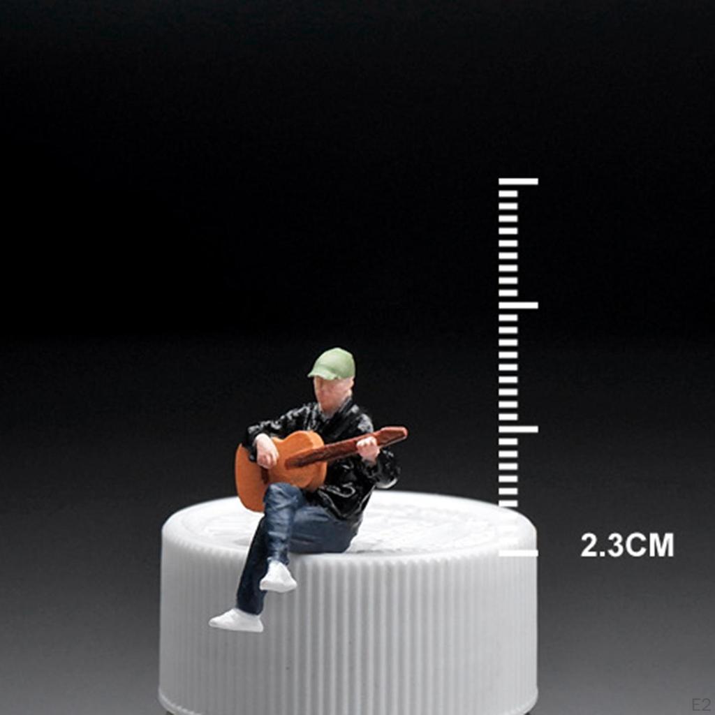 Mini 1/64 Models People Figures Desk Decoration Collectibles Simulation Resin for Scenery Landscape