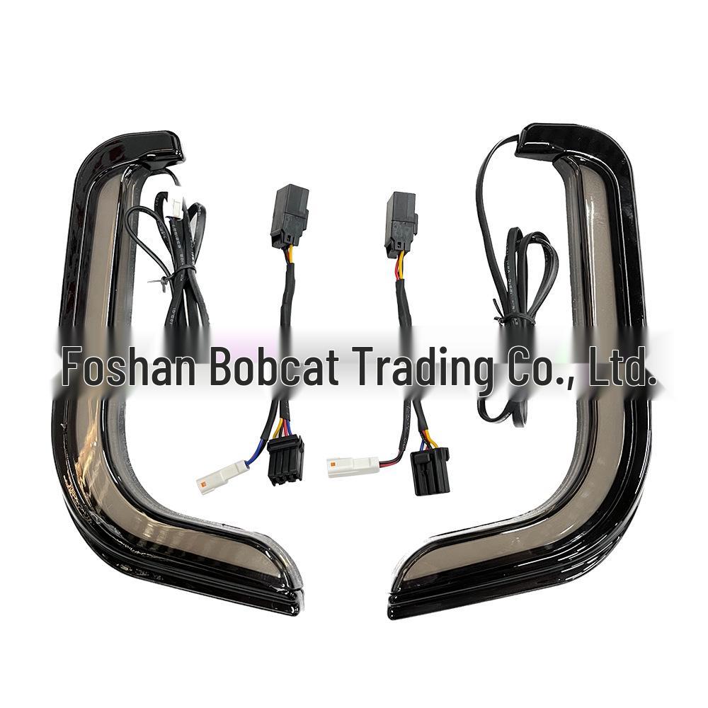 Harley Street Dual Light Glide Decorative Leg Shield Turn Signals for CVO Road King Motorcycle (1996-2013)