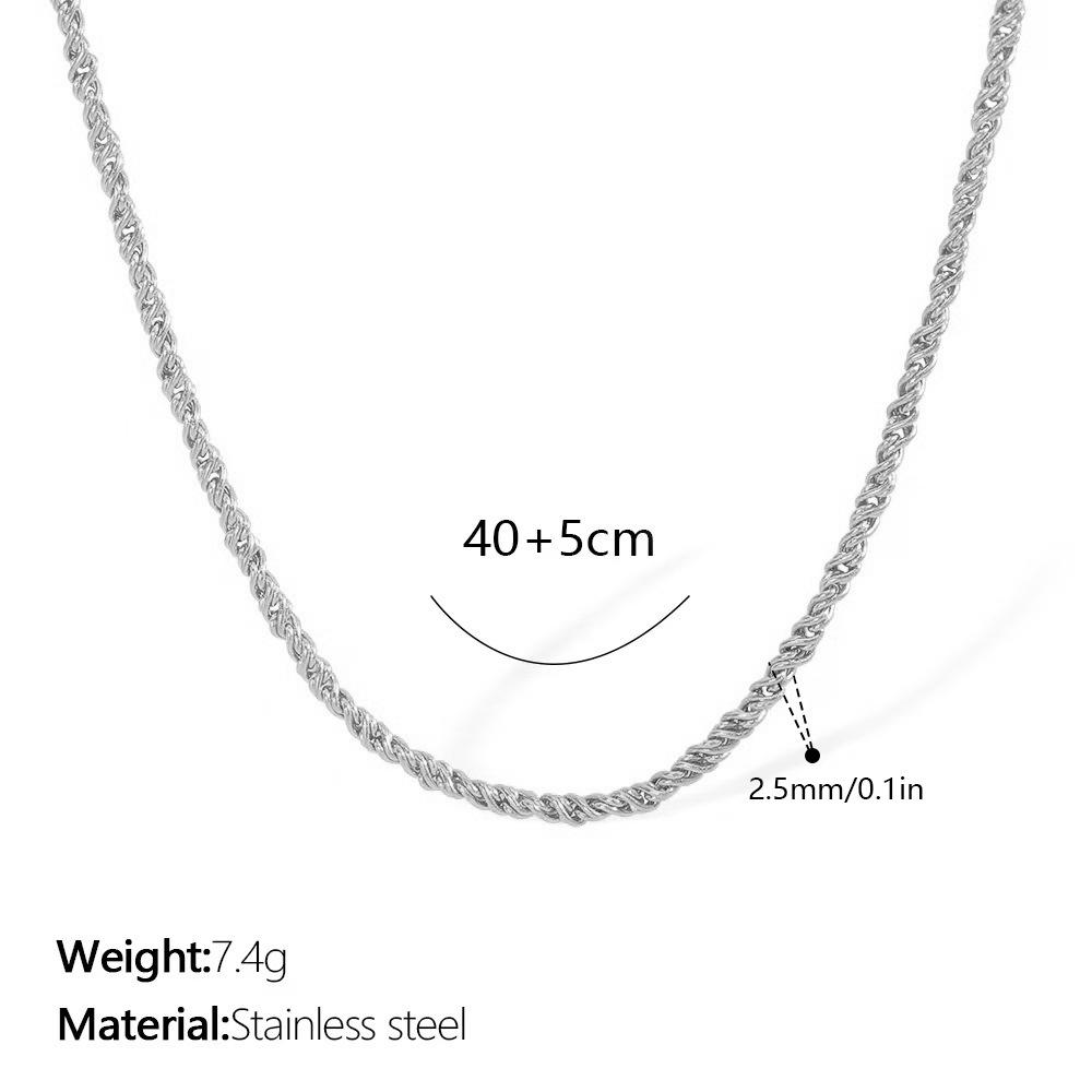 Designer Small Banana Geometric High Sense Women's Necklace Clavicle Chain Stainless Steel Gold Plated Jewelry