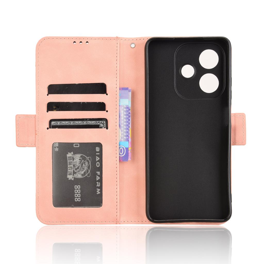 Für Oppo A3 4G/A3 5G/A3x 4G/A3x 5G/A40M 4G/A40 4G/A3i 5G/A60 5G Lederhülle Handy-Brieftaschen-Abdeckung mit mehreren Kartenfächern