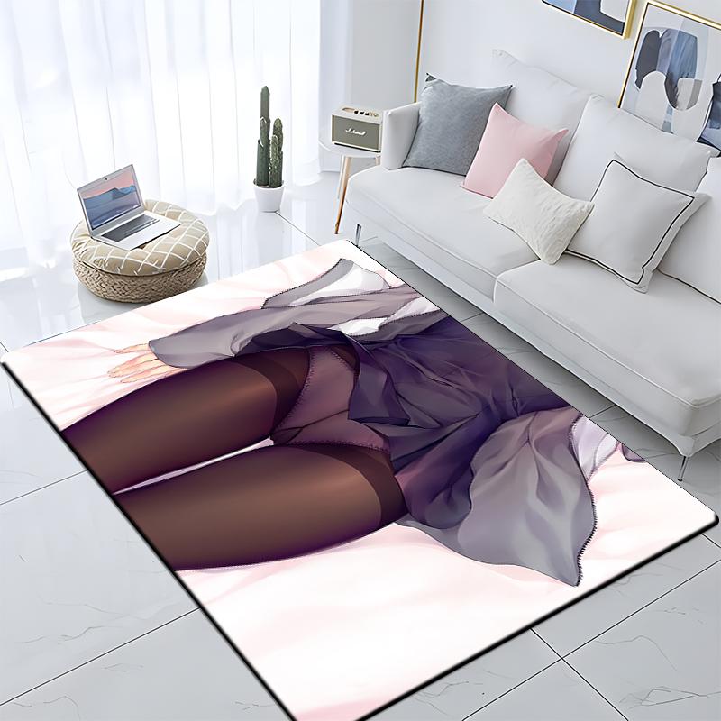 Sexy Girls Printed Carpet Living Room Home Decor Sofa Table Rug Anti Slip Chair Cushion Lounge Mat Large Rug Picnic Camping Yoga