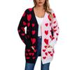 Women's Casual Fashion Cardigan Heart Sweater Knitted Cardigan Bottoming Shirt