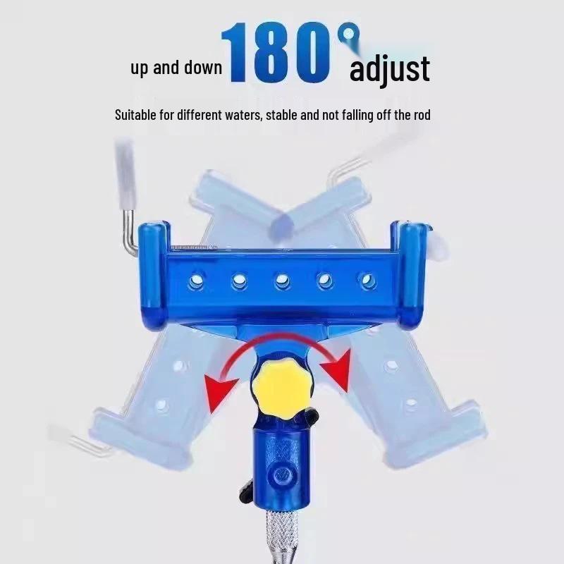 Self-locking Fishing Rod Holder: Dual-use Elastic Cannon Stand with Multi-position Insert & Newcomer 5 Yuan Discount