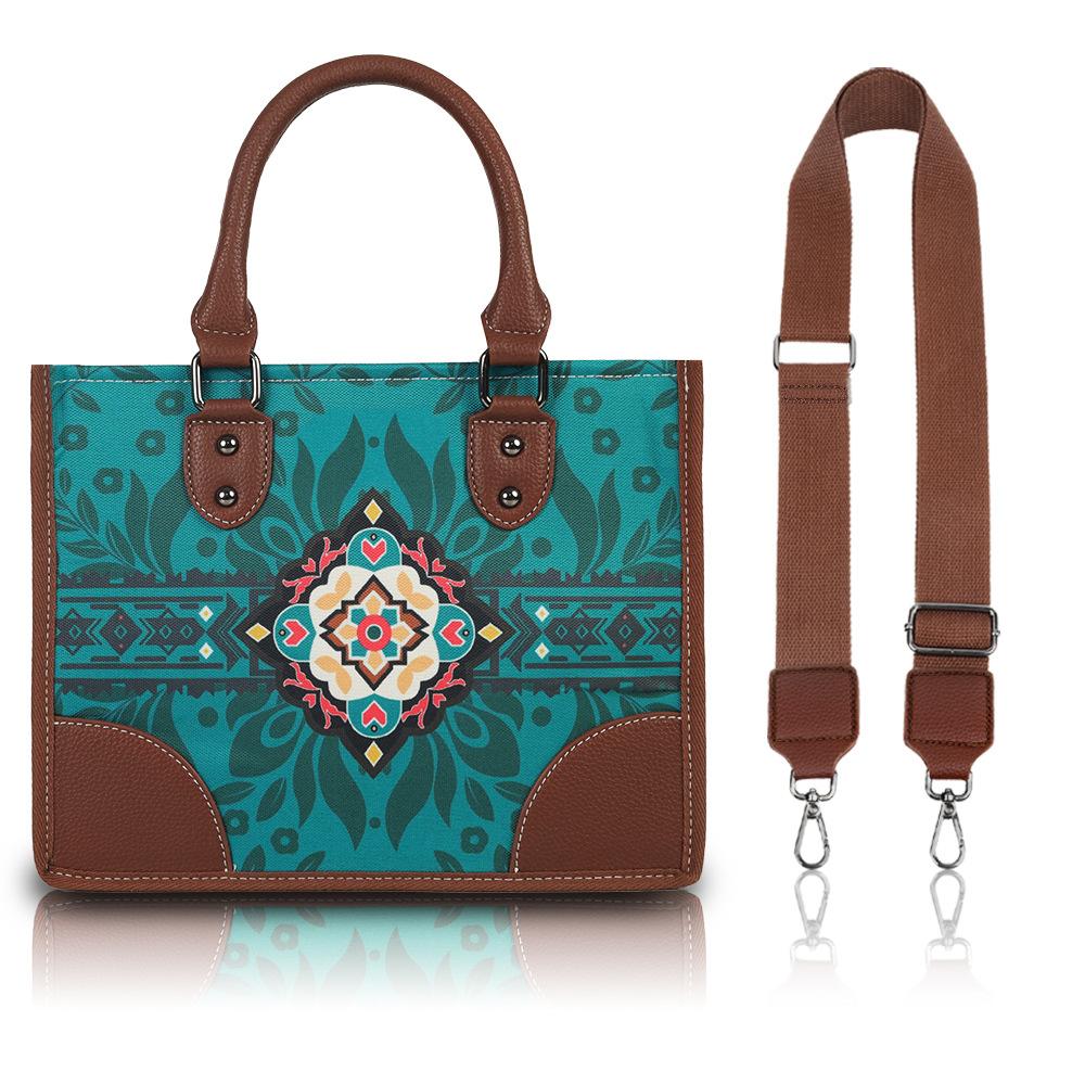 Multi-functional Zipper Crossbody Women's Bag with Bohemian-style Shoulder Strap and Adjustable Large Capacity Canvas