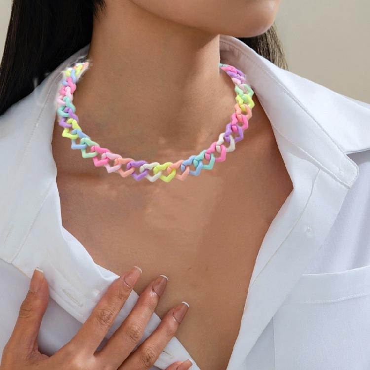 Elegant Dopamines Necklace/Bracelet Craft of Plastic/Resin Materials for Fashion Enthusiasts and Social Butterflies