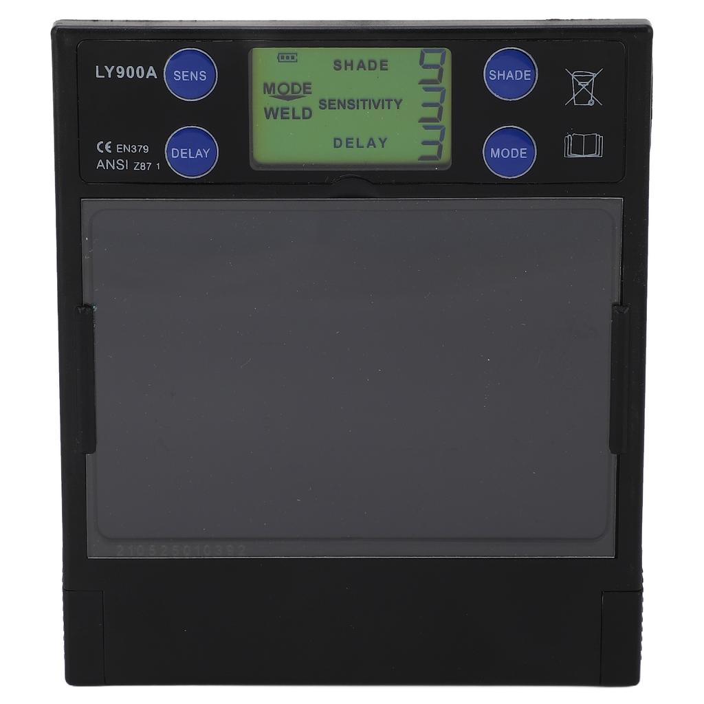 Solar Welding Lens Shade Automatic Darkening Digital Display Welder Helmet Filter Lens 100x67mm