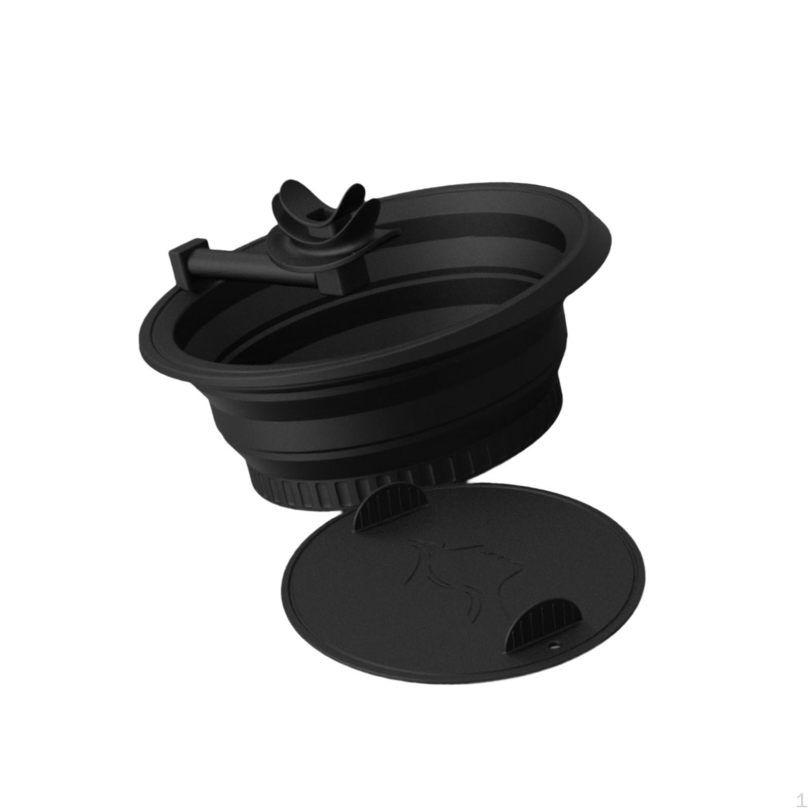

Face Bowl Portable,Space Saving,Household, Tool for Home Travel Cold Sturdy Facial Ice Basin чёрный