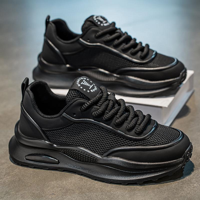 

Sports men s shoes new thick-soled heightening running trendy shoes mesh breathable and lightweight mesh shoes trendy ins dad shoes 44